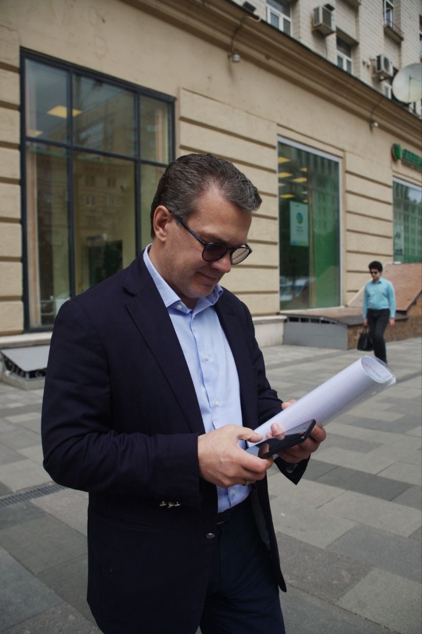 Питер Гетти на объекте в Москве